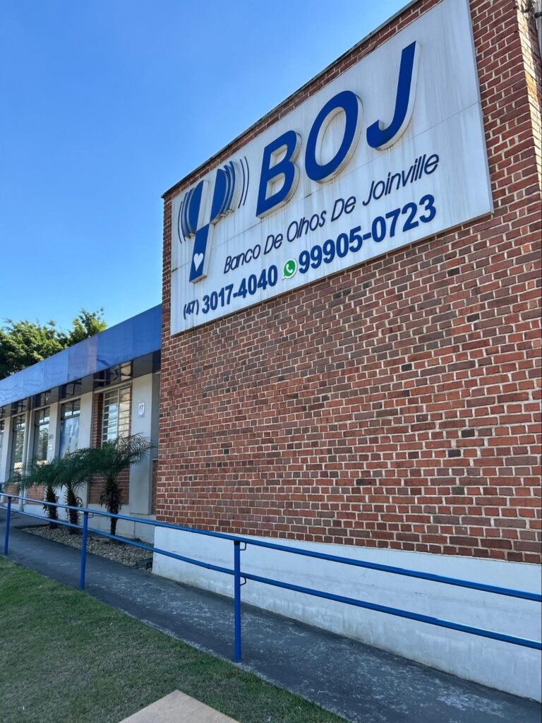 Fachada da unidade Boa Vista do Banco de Olhos de Joinville